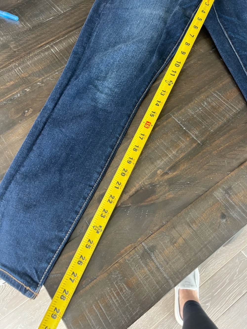 Women’s A E  JEANS- Stretch sz 14/32  Dark Blue Stretch Denim Jeans - jegging - Picture 15 of 16